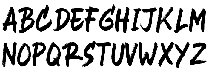 Heavy Black Font LOWERCASE