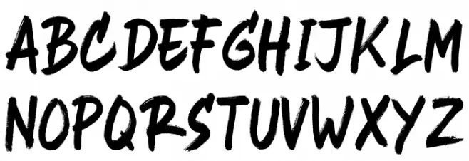 Heavy Black Schriftart Kleinbuchstaben
