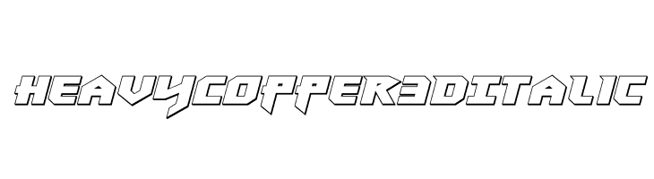 Heavy Copper 3D Italic  नि: शुल्क फ़ॉन्ट्स डाउनलोड