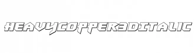 Heavy Copper 3D Italic  baixar fontes gratis