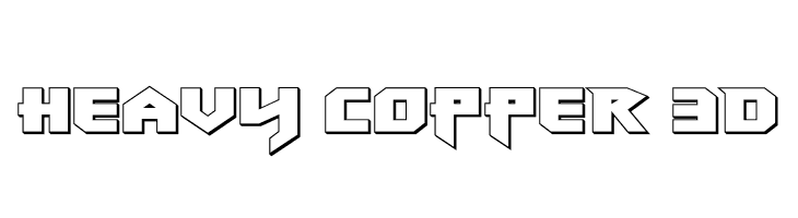 Heavy Copper 3D  Скачать бесплатные шрифты