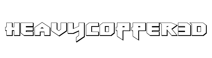 Heavy Copper 3D  Frei Schriftart Herunterladen