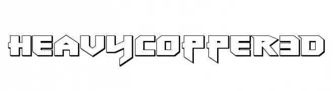 Heavy Copper 3D  Free Fonts Download