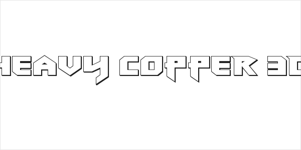 Heavy Copper 3D Logo