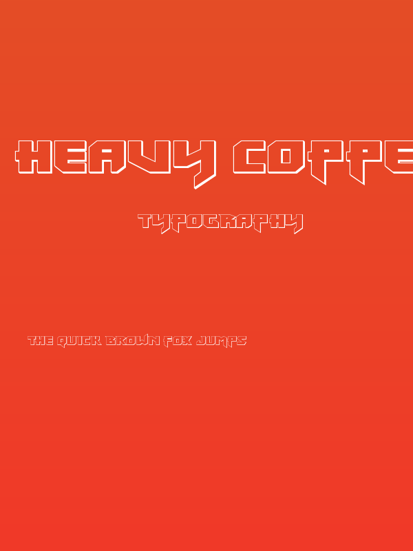 Heavy Copper 3D Poster