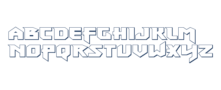 Heavy Copper 3D Lowercase