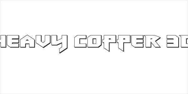 Heavy Copper 3D Logo