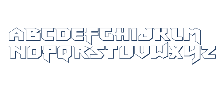 Heavy Copper 3D Lowercase