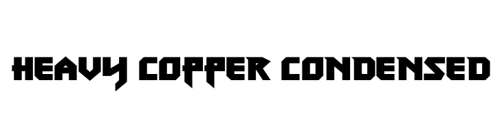 Heavy Copper Condensed  Frei Schriftart Herunterladen