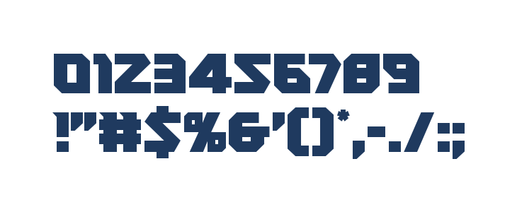 Heavy Copper Condensed Other Characters