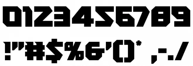 Heavy Copper Condensed Font OTHER CHARS