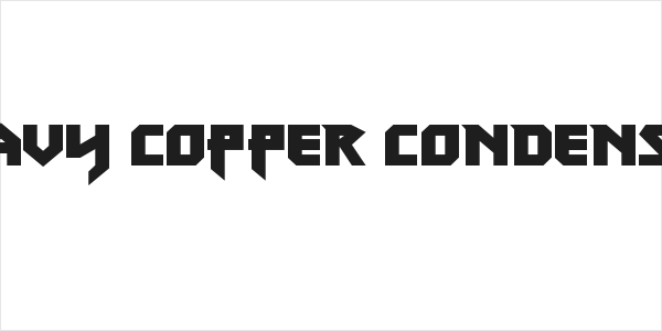 Heavy Copper Condensed Logo