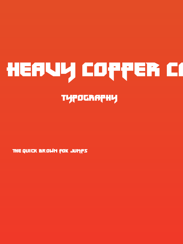 Heavy Copper Condensed Poster