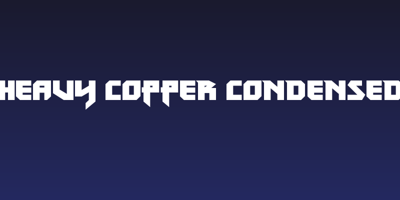 Heavy Copper Condensed Social Header