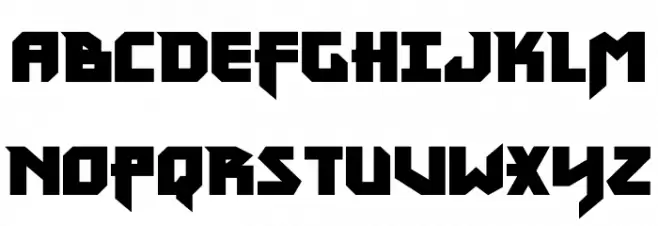 Heavy Copper Condensed Caratteri MAIUSCOLE