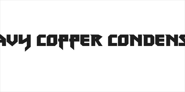 Heavy Copper Condensed Logo