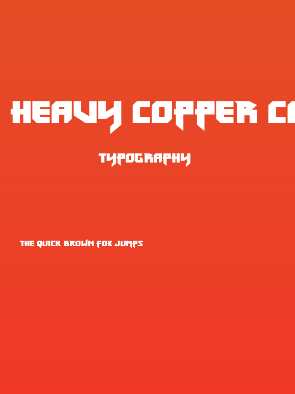 Heavy Copper Condensed Poster
