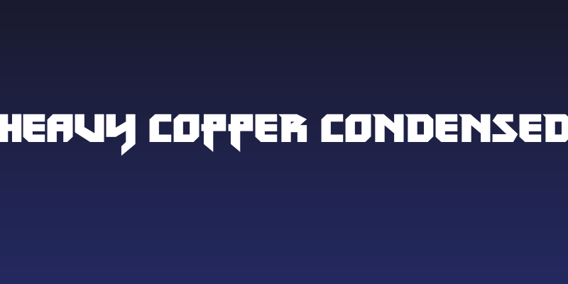Heavy Copper Condensed Social Header