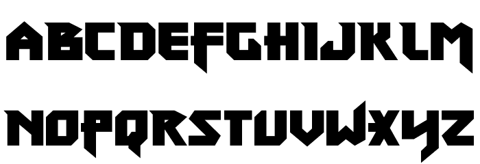Heavy Copper Condensed Font LOWERCASE
