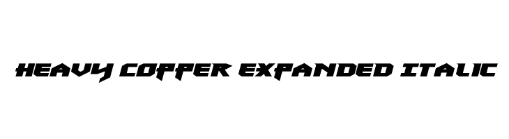 Heavy Copper Expanded Italic  免费字体下载