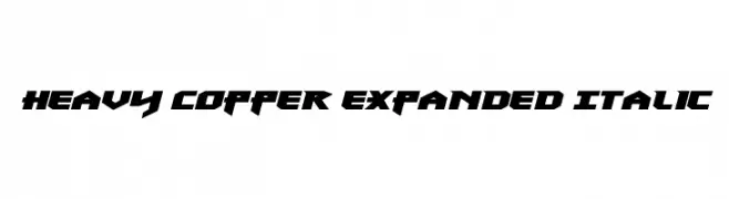 Heavy Copper Expanded Italic  baixar fontes gratis