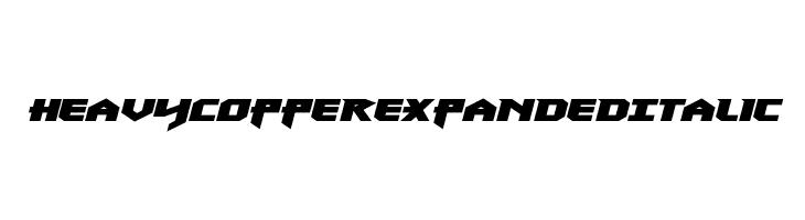 Heavy Copper Expanded Italic  Fuentes Gratis Descargar