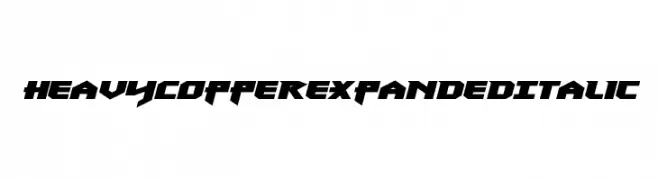 Heavy Copper Expanded Italic  baixar fontes gratis