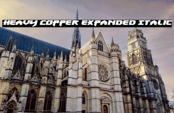Heavy Copper Expanded Italic Example 2