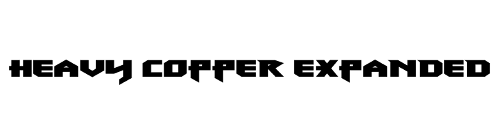 Heavy Copper Expanded  les polices de caractères gratuit tlcharger