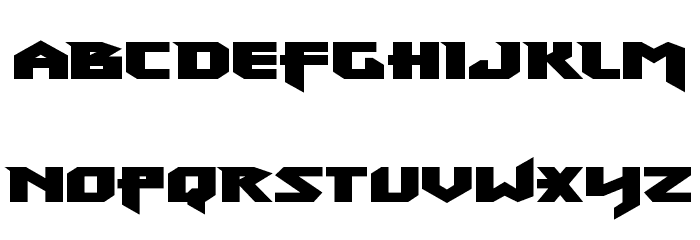 Heavy Copper Expanded Font LOWERCASE