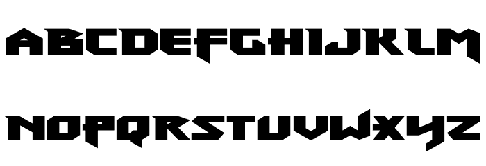 Heavy Copper Expanded Font LOWERCASE