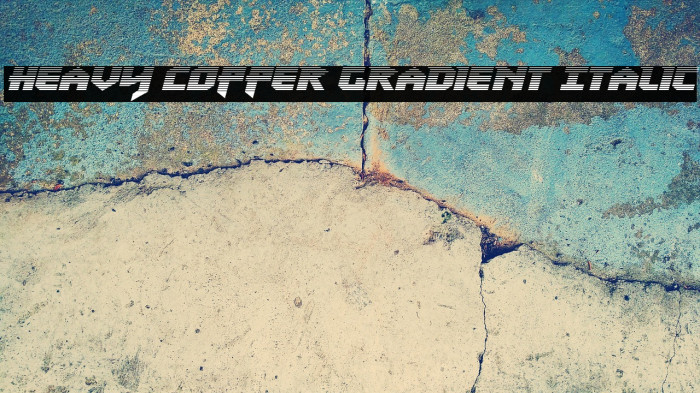 Heavy Copper Gradient Italic Example 2