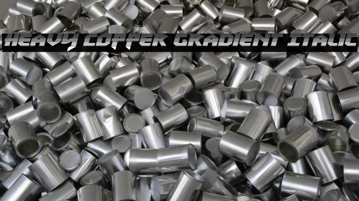 Heavy Copper Gradient Italic Example 3