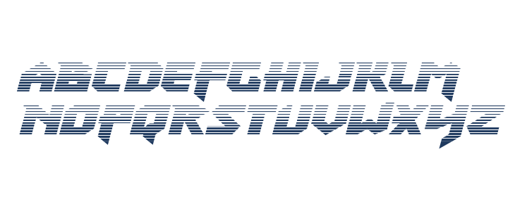 Heavy Copper Gradient Italic Lowercase