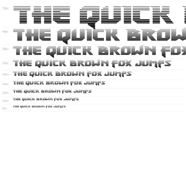 Heavy Copper Gradient Waterfall