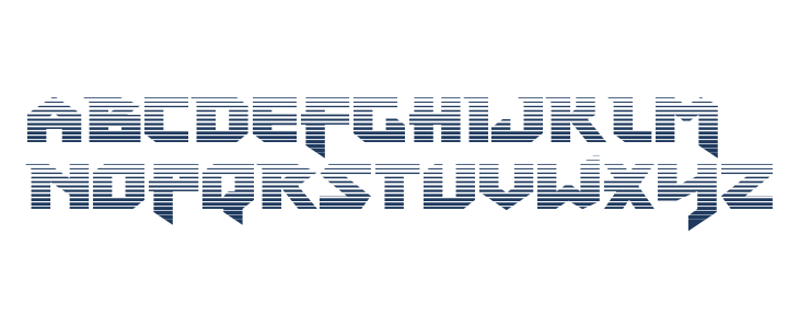 Heavy Copper Gradient Lowercase