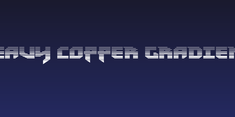 Heavy Copper Gradient Social Header