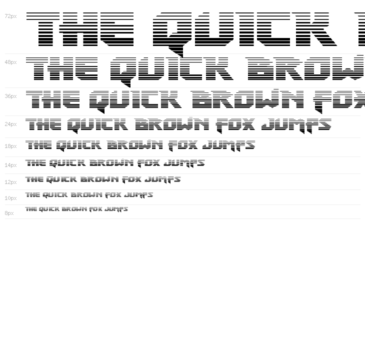 Heavy Copper Gradient Waterfall