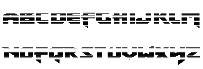 Heavy Copper Gradient Font LOWERCASE