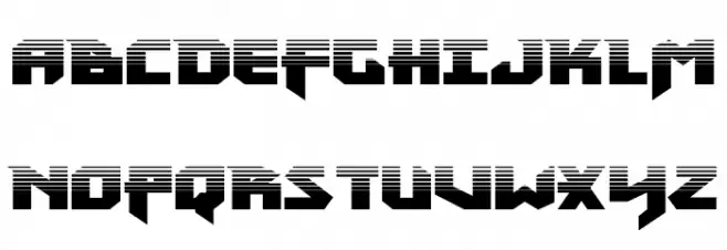 Heavy Copper Halftone Polices MAJUSCULES