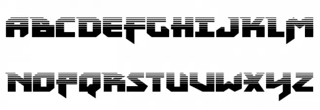 Heavy Copper Halftone Schriftart Groß