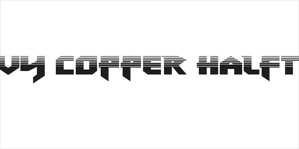 Heavy Copper Halftone Logo