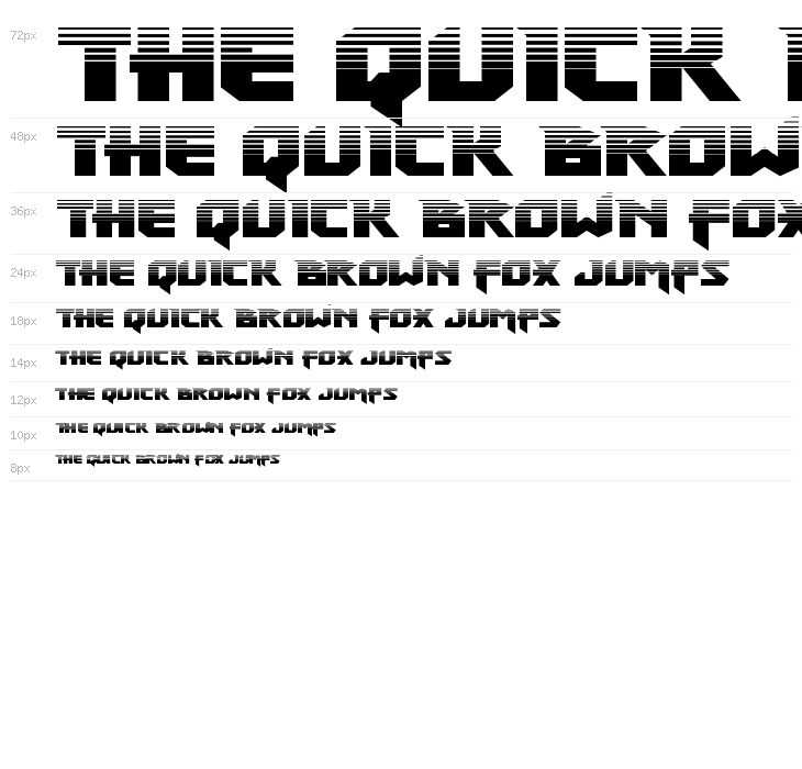 Heavy Copper Halftone Waterfall