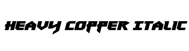 Heavy Copper Italic  नि: शुल्क फ़ॉन्ट्स डाउनलोड