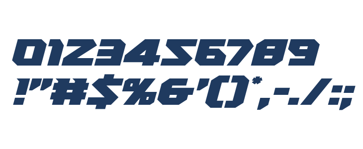 Heavy Copper Italic Other Characters