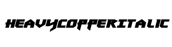 Heavy Copper Italic  Free Fonts Download