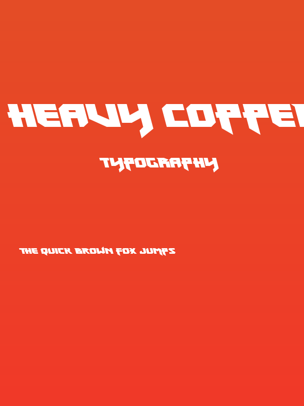 Heavy Copper Leftalic Poster