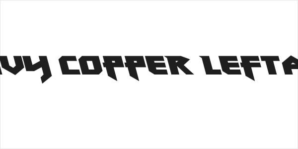 Heavy Copper Leftalic Logo