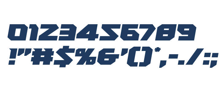 Heavy Copper Semi-Italic Other Characters