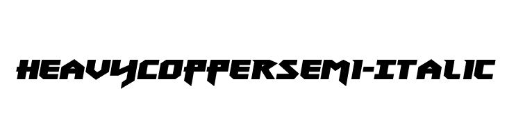 Heavy Copper Semi-Italic  Free Fonts Download